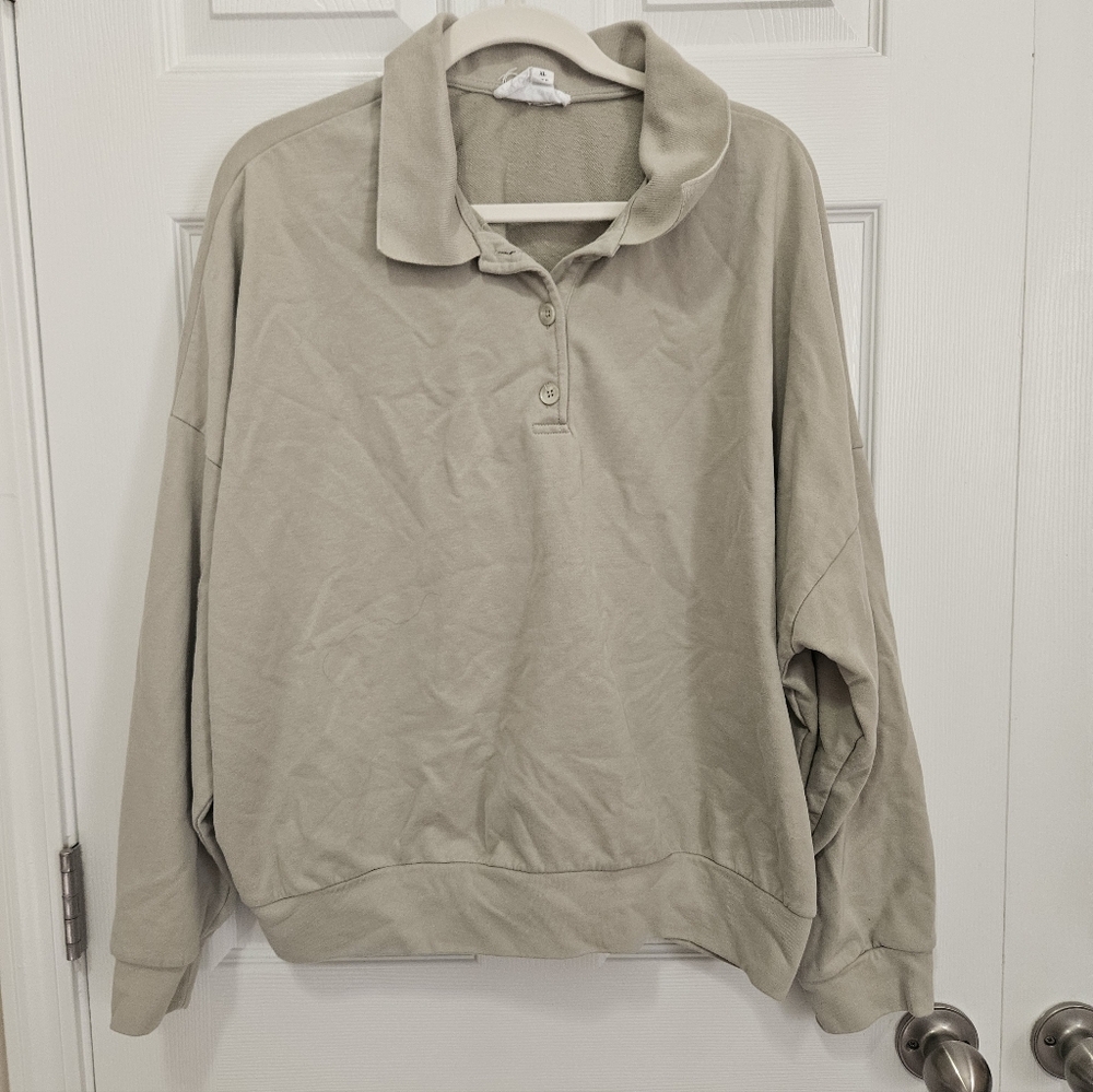 Tuckernuck Pomander Place Polo Sweatshirt XL - Picture 3 of 6